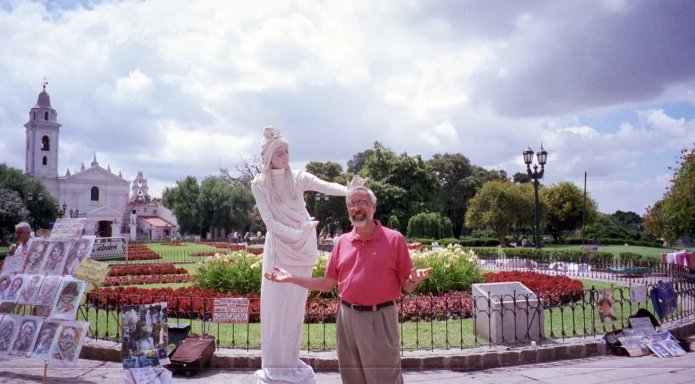 This was exactly the sort of dopey picture that my father loved to take