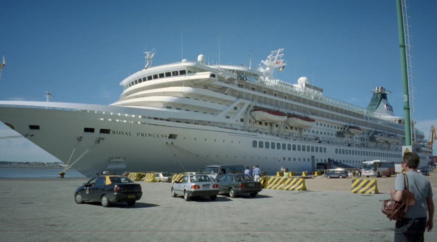 Our ship, The Royal Princess, docked in Buenos Aires