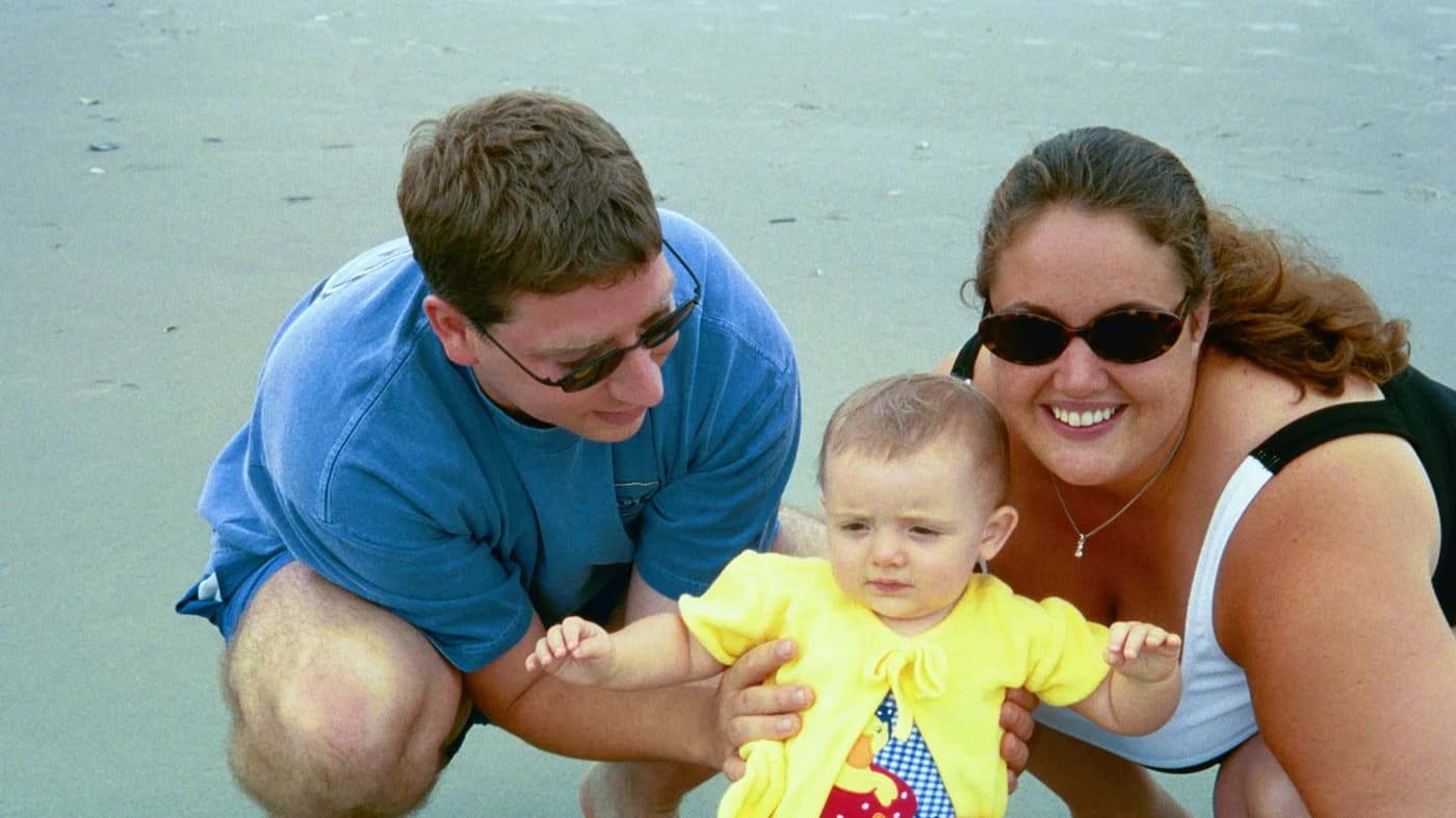 Seth, Amy and Jody on beach vacation